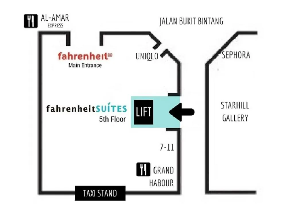 Fahrenheit Suites Bukit Bintang, Kuala Lumpur